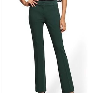 Petite Mid Rise Boot Cut Pants.